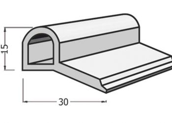 E-755 ENDÜSTRİYEL VİTRİN DOLABI CONTASI-EPDM-İÇİ BOŞ