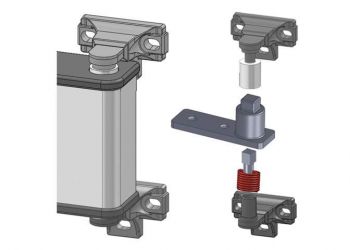 E-801-R ENDÜSTRİYEL INOX KAPI MENTEŞESİ